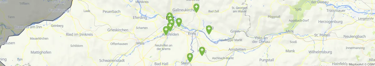 Kartenansicht für Apotheken-Notdienste in der Nähe von Pichling (Gemeinde, Oberösterreich) (173)